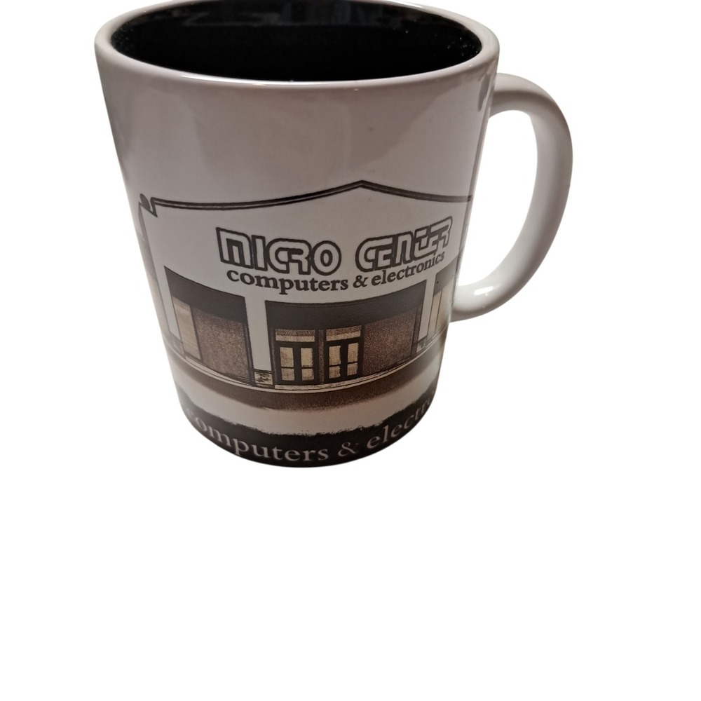 Vtg Micro Center Towson East Computer Electronic Store Advertising Coffee Mug